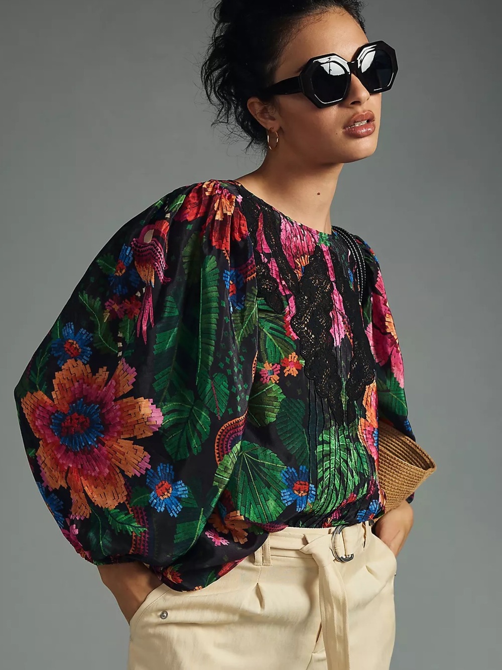 Farm Rio Blooming Garden Blouse